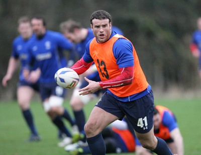 17.02.11 - Wales Rugby Training... Jamie Roberts. 