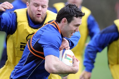 17.02.11 - Wales Rugby Training... Stephen Jones. 
