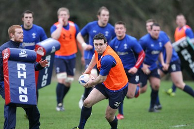 17.02.11 - Wales Rugby Training... Stephen Jones. 
