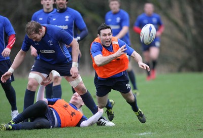 17.02.11 - Wales Rugby Training... Stephen Jones. 