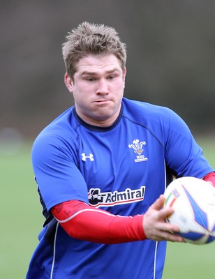 17.02.11 - Wales Rugby Training... Richard Hibbard. 