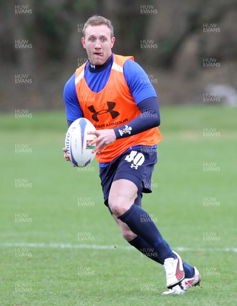 17.02.11 - Wales Rugby Training... Morgan Stoddart. 