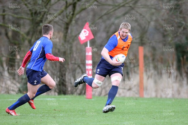 17.02.11 - Wales Rugby Training... Bradley Davies. 