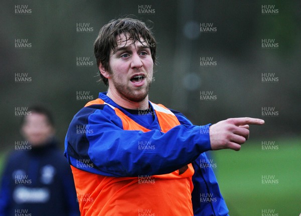17.02.11 - Wales Rugby Training... Ryan Jones. 