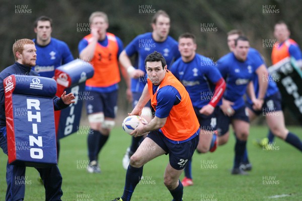 17.02.11 - Wales Rugby Training... Stephen Jones. 
