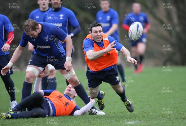17.02.11 - Wales Rugby Training... Stephen Jones. 