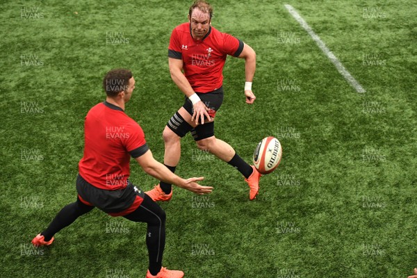 170220 - Wales Rugby Training - Alun Wyn Jones during training