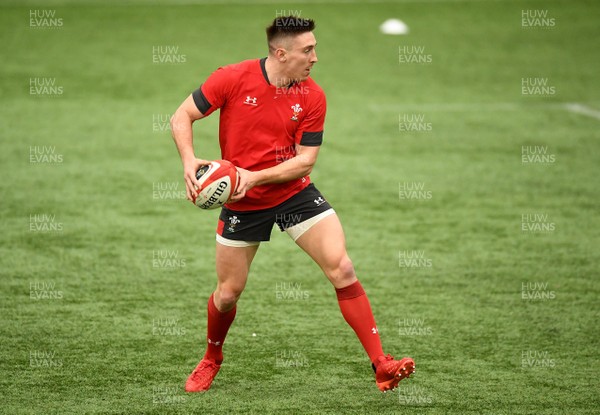 170220 - Wales Rugby Training - Josh Adams during training