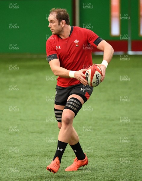 170220 - Wales Rugby Training - Alun Wyn Jones during training