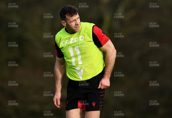 170222 - Wales Rugby Training - Gareth Davies during training