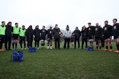 170225 - Wales Rugby Training in the week leading up to their 6 Nations game against Ireland - Matt Sherratt, Head Coach during training