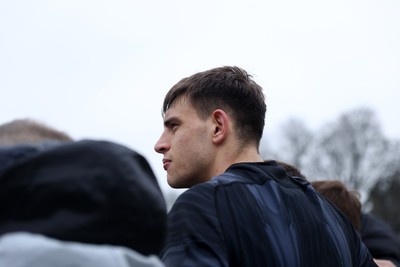 170225 - Wales Rugby Training in the week leading up to their 6 Nations game against Ireland - Dafydd Jenkins during training