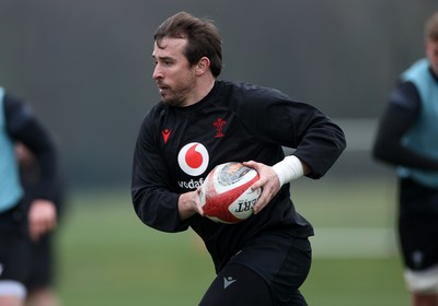 170225 - Wales Rugby Training in the week leading up to their 6 Nations game against Ireland - Rhodri Williams during training