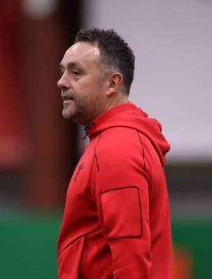 170226 - Wales Rugby Training ahead of their Six Nations game against Scotland - Matt Sherratt, Attack Coach during training
