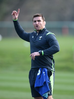 170315 - Wales Rugby Training -Huw Bennett during training