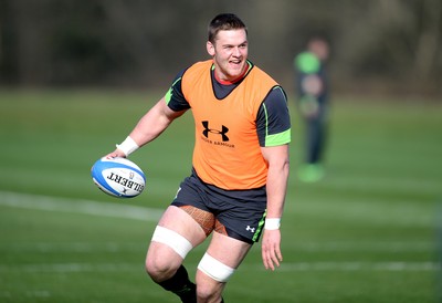 170315 - Wales Rugby Training -Dan Lydiate during training