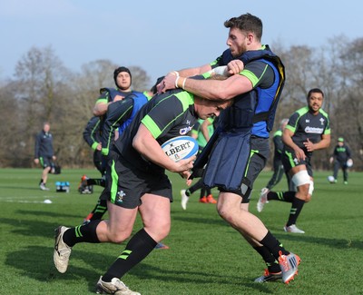 170315 - Wales Rugby Training -Rhys Gill during training