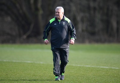 170315 - Wales Rugby Training -Warren Gatland during training