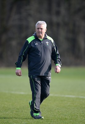 170315 - Wales Rugby Training -Warren Gatland during training