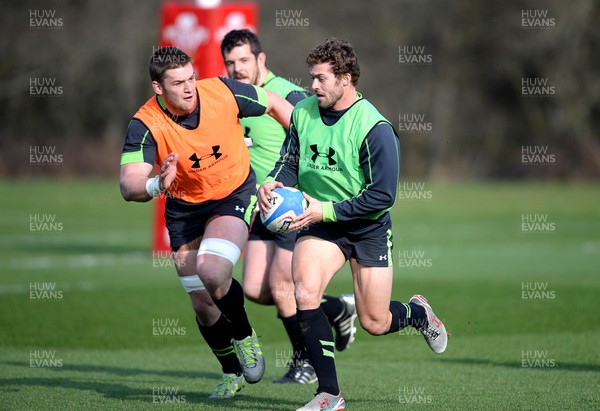 170315 - Wales Rugby Training -Leigh Halfpenny during training