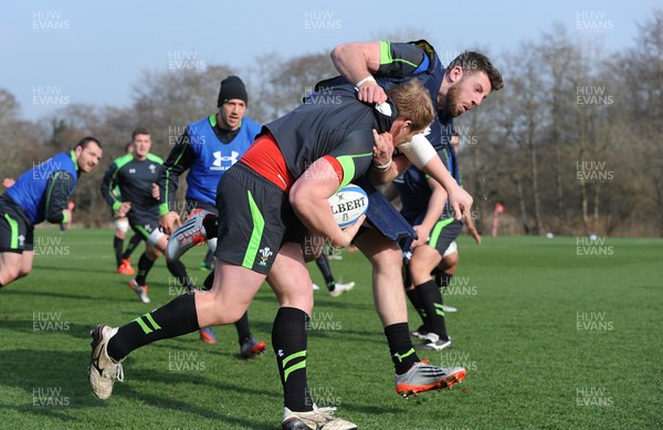 170315 - Wales Rugby Training -Rhys Gill during training