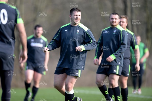 170315 - Wales Rugby Training -Rob Evans during training