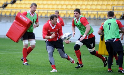 17.06.10 - Wales Rugby Training - Jamie Roberts during training. 