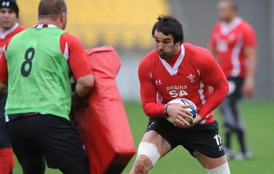 17.06.10 - Wales Rugby Training - Jonathan Thomas during training. 