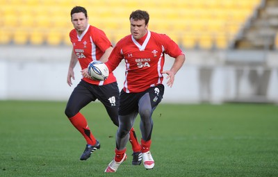 17.06.10 - Wales Rugby Training - Jamie Roberts during training. 