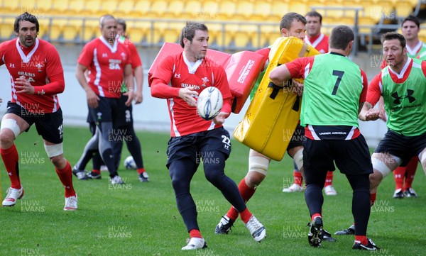 17.06.10 - Wales Rugby Training - Andrew Bishop during training. 