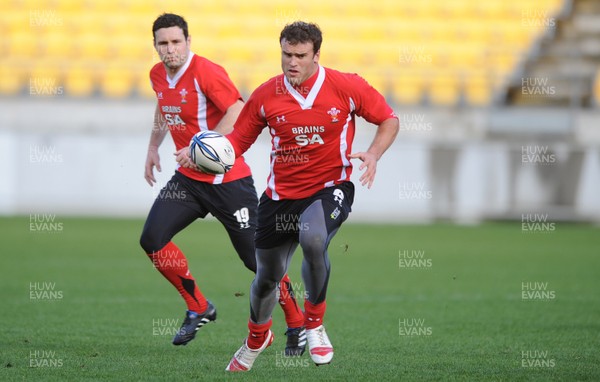 17.06.10 - Wales Rugby Training - Jamie Roberts during training. 