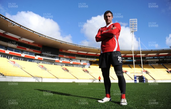 17.06.10 - Wales Rugby Training - Andrew Bishop who has been named in the centre for Wales game against New Zealand on Saturday after training at Westpac Stadium, where Wales will play South Africa during the 2011 Rugby World Cup. 