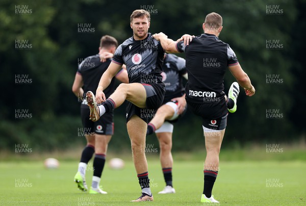 170823 - Wales Rugby Training ahead of their final Rugby World up warm up game against South Africa - Mason Grady during training