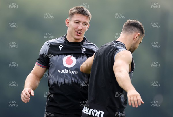 170823 - Wales Rugby Training ahead of their final Rugby World up warm up game against South Africa - Josh Adams during training