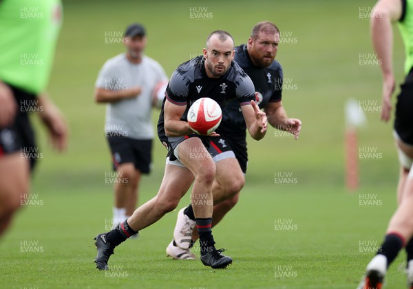 170823 - Wales Rugby Training ahead of their final Rugby World up warm up game against South Africa - Cai Evans during training