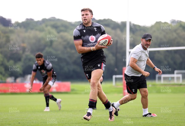 170823 - Wales Rugby Training ahead of their final Rugby World up warm up game against South Africa - Mason Grady during training