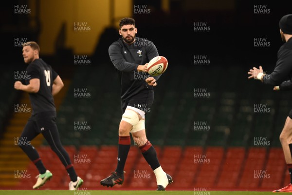 171117 - Wales Rugby Training - Cory Hill during training