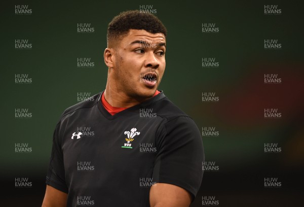 171117 - Wales Rugby Training - Leon Brown during training