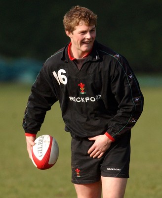 180203 - Wales Rugby Training - Wales' Dafydd Jones training ahead of the Six Nations match against England