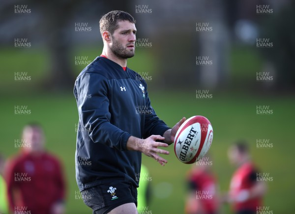 180219 - Wales Rugby Training - Jonah Holmes during training