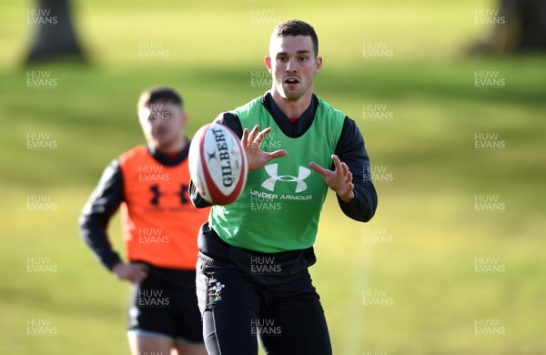 180219 - Wales Rugby Training - George North during training