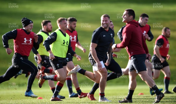 180219 - Wales Rugby Training - Ross Moriarty during training
