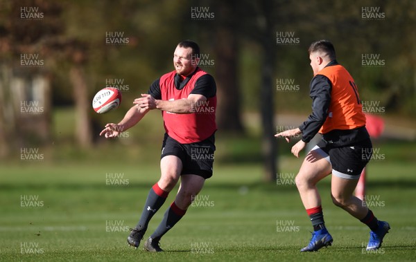180219 - Wales Rugby Training - Ken Owens during training