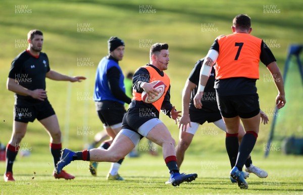 180219 - Wales Rugby Training - Steff Evans during training