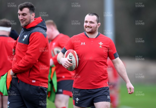 180220 - Wales Rugby Training - Ken Owens during training