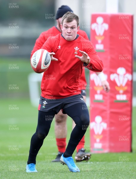 180220 - Wales Rugby Training - Nick Tompkins during training