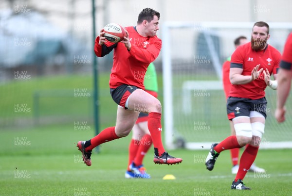 180220 - Wales Rugby Training - Ryan Elias during training