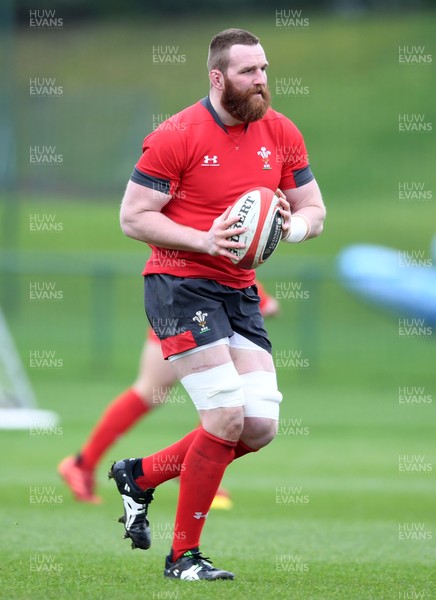 180220 - Wales Rugby Training - Jake Ball during training