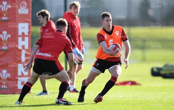 180221 - Wales Rugby Training - Liam Williams during training