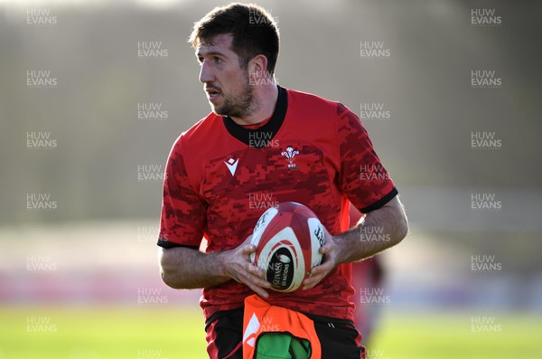 180221 - Wales Rugby Training - Justin Tipuric during training